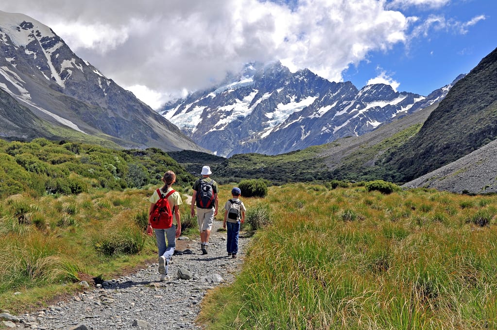 family holiday near Mount Cook
