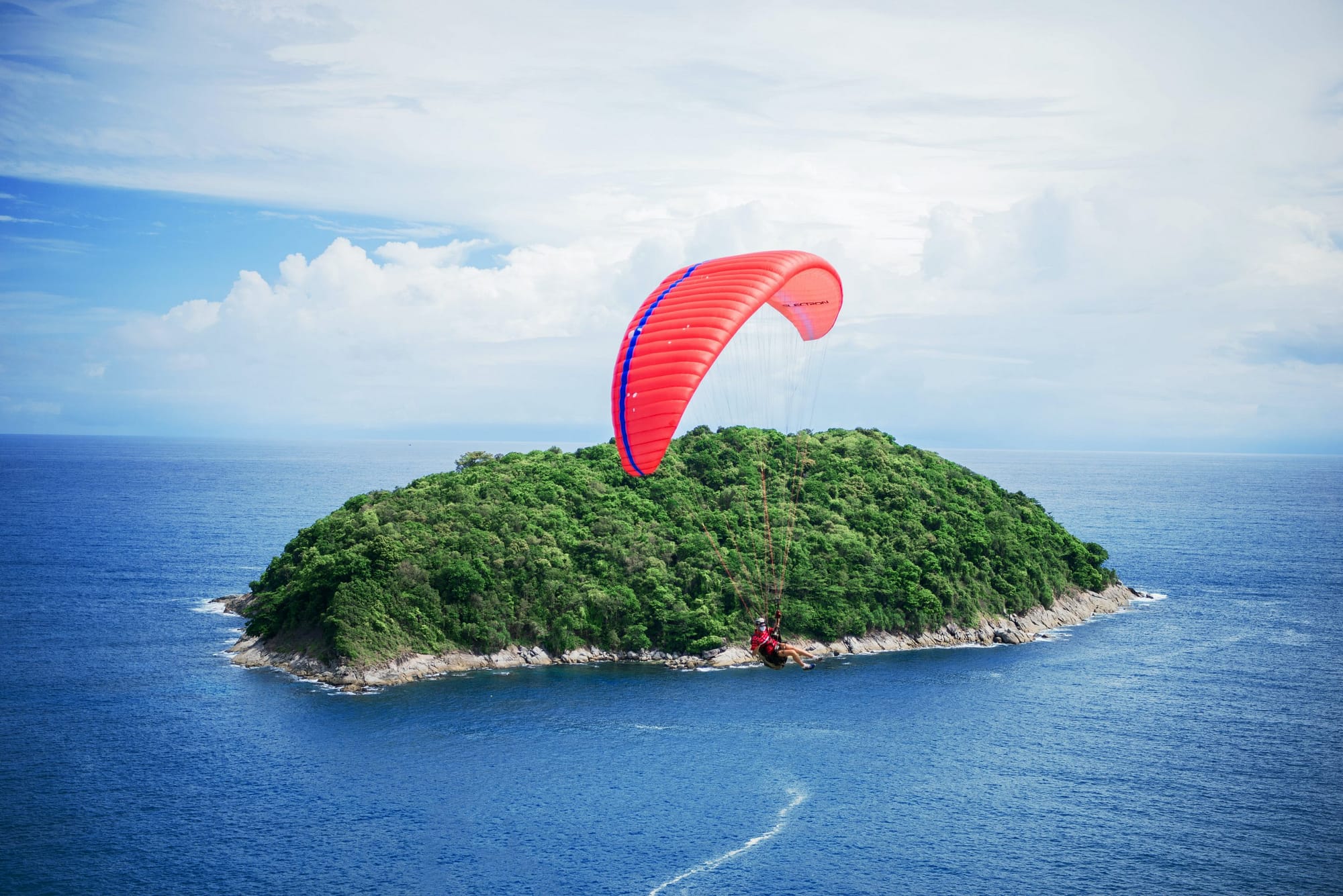 Parachuting in Phuket Province, Thailand