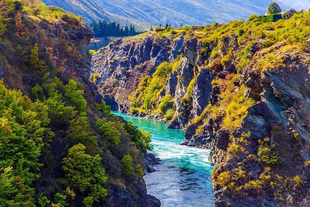 The Kawarau River in the South Island, New Zealand