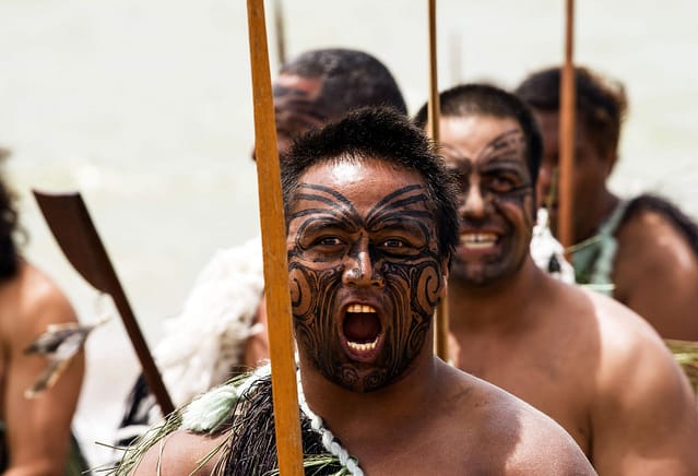 Maori warriors haka Tā moko